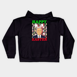 Joe Biden happy easter Kids Hoodie